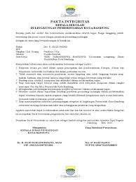 Saya secara hukum bertindak untuk dan atas nama perusahaan berdasarkan _ [akta pendirian/anggaran dasar/surat kuasa, disebutkan secara jelas nomor dan tanggal akta. Contoh Surat Pakta Integritas Kepala Sekolah Kumpulan Contoh Surat Cute766