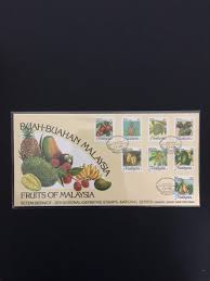 The malayan tiger is the national animal of malaysia.rhinoceros hornbill (national bird). Malaysia 1986 National Fruits Fdc Clean Vintage Collectibles Stamps Prints On Carousell