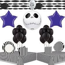 Jack skellington, the pumpkin king of halloween town, is bored with doing the same thing every year for halloween. Jack Skellington Party Supplies Nightmare Before Christmas Tableware And Balloon Decoration Kit Walmart Com Walmart Com