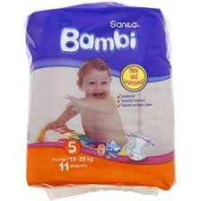 Buy Sanita Bambi 5 X Large 13 25 Kg 11 Diapers Online In Uae Dubai Qatar Best Price Diapers Online Diaper Diaper Wipes