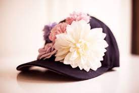 Floral Baseball Cap Diy Hair Accessories Applique Hats
