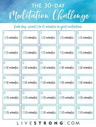 How To Get Better At Meditating Challenges 30 Day Workout Challenge Walking Meditation