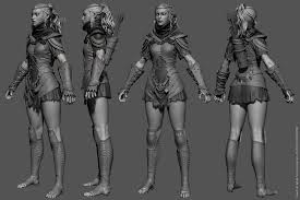 Realtime Character Based Juhan Na S Concept Art Character Modeling 3d Model Character Character Design Animation