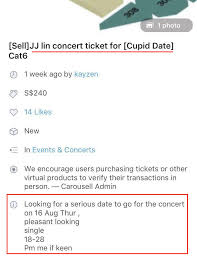 Jj lin begun the sanctuary world tour in march 2018 and has since performed 66 shows in 43 cities, with more than 1.6 million spectators. Guy Uses Carousell To Find Date For Tonight S Jj Lin Concert
