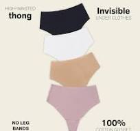 Amazon.com: Leonisa No Show Thongs for Women High-Waisted ...