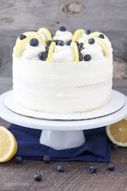 Moist Lemon Blueberry Cake With Mascarpone Frosting Easy Layer Cake Recipe Blueberry Lemon Cake Cake Savoury Cake
