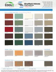 Color Charts Custom Sheet Metal Specialty Construction