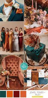 Jewel Tones And Rust Fall Wedding Colors Wedding Fallwedding Rust Jeweltones Wedding Col Fall Wedding Color Palette Teal Wedding Colors Fall Wedding Colors