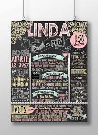 Party 50th Birthday Ideas For Women What Happened In 1967 Board 50th Birthday Gift For Her 50th Birthday Party For Teens 50th Birthday Gifts Birthday Gifts For Teens