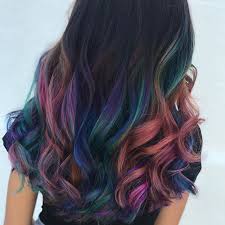 How to dye your hair pastel (purple, blue, pink, and more). L Oil Slick Il Colore Per Capelli Castani Dalle Sfumature Blu Viola E Verdi Capellistyle