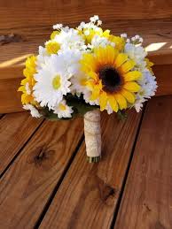 Do it yourself flowers & bouquets. Sunflower Daisy Gerbera Daisy Baby S Breath Artificial Etsy Artificial Flower Bouquet Daisy Bouquet Wedding Sunflower Wedding Bouquet