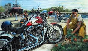 Here comes friday the 13th. Motorcycle Artwork Catch Of The Day Friday 13th Port Dover Motormarc