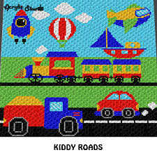 Baby Car Baby Train Baby Plane Baby Rocket Crochet Blanket Pattern C2c Knitting Cross Stitch Pdf Download Instant Download Graph Chart