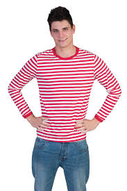 Wählen sie eine größe aus m l. Kostum Ringelpulli Rot Weiss