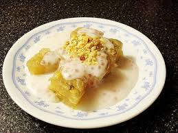 Recette Banh Chuối Hấp Nước Dừa Banh Chuoi Hap Nuoc Dua Gateau Aux Bananes Et Au Lait De Coco Cuit A La Vapeur Recette Recettes Au Lait De Coco