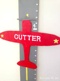 Diy Airplane Growth Chart Kelly Leigh Creates