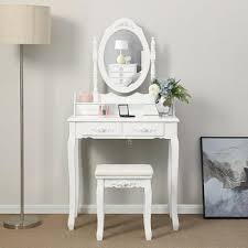 A wide variety of mirrored dressing table options are available to you, such as modern, antique. European Bedroom Furniture Women Makeup Dressers Big Drawer White Wooden Color Dresser Table With Stool Mirror Chair Set Hwc Buy At The Price Of 64 55 In Aliexpress Com Imall Com