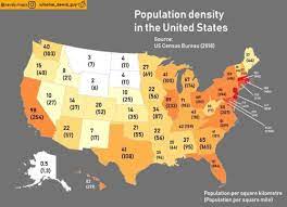 Population Density In The United States By State By Nerdy Maps In 2021 The Unit United States States