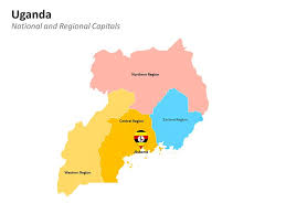 Uganda is also positioned above the border, as expressed by the direction associated with the country's latitudinal coordinate. Uganda Powerpoint Map Download Editable Ppt
