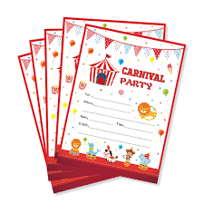 Free printable carnival birthday invitations advertisement anotherideas 11+ yummy sweet treats birthday invitation templates may 26, 2021 9+ watercolor hot air balloons birthday. Carnival Theme Kids Birthday Party Favors Carnival Circus Party Invitations Cards Cartoon Animals Invitation Party Decorations Cards Invitations Aliexpress
