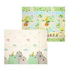 71x78 Inch Foam Play Mat Crawling Mat Baby Folding Play Mat Kids Reversible Extra Large Non Toxic Waterproof Infants Rug Toddler For Picnic Outdoor Playroom Walmart Com Walmart Com