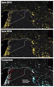 Syria In Darkness And Light Vivid Maps Syria Before And After Syria Civil War