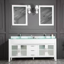 Floating bathroom vanities are perfect for the modern aesthetic. 72 Inch White Bathroom Vanity