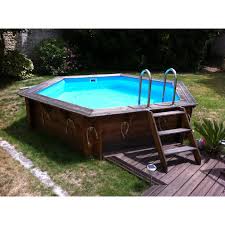 Piscine Hors Sol Bois Hawaii Ubbink Diam 4 1 X L 4 1 X L 4 1 X H 1 2 M Piscine Bois Carrelage Piscine Piscine Hors Sol Bois