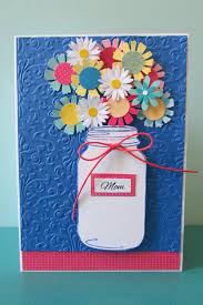 Mother 39 S Day Card Mason Jar Cards Greeting Cards Floral Cards Love Cards Embossed Cards Handmade Car Mason Jar Cards Embossed Cards Handmade Cards Handmade