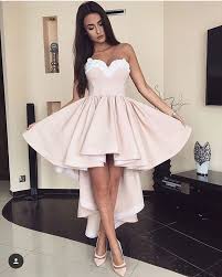 Light Pink A Line High Low Prom Dress Pink Evening Dress Dream Prom Online Store Powered By Storenvy