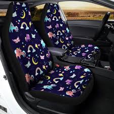 Cute Unicorn Rainbow Butterfly Print Universal Fit Car Seat Covers Fit Car Car Seats Carseat Cover