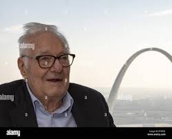 ST. LOUIS (Feb. 1, 2019) Joseph Logan smiles during his 98th birthday  celebration at Thompson Coburn LLP law firm in St. Louis, Feb. 1, 2019.  Logan is a World War II veteran