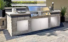 Designers view our cabinetry as being highly durable and practical. Amazon Com Yxhard Bbq Access Door 304 Brushed Stainless Steel 16wx 22h Inches Single Kitchen Access Door Flush Mount For Outdoor Kitchen Commercial Bbq Island Or Grilling Station Home Improvement