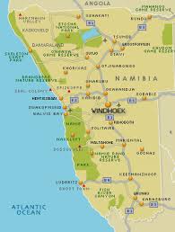 Países conectados en el mapa mundial. Namibia Rodamons