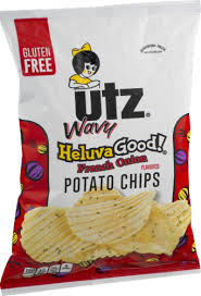 This includes every flavor of pringles, pringles stix, pringles lightly salted, and pringles loud. Utz Wavy Heluva Good French Onion Gluten Free Potato Chips 2 88 Oz Food 4 Less