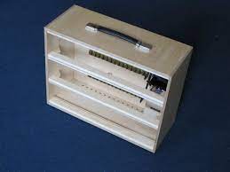 The cases are designed so that they can be manufactured via a laser cutter service or diy: Modular Synth Case Syntherjack