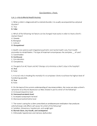 A lot of individuals admittedly had a hard t. Quiz Questions Mental Health Nurs 5266el Laurentian Studocu