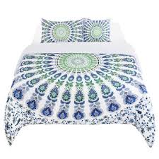 Check spelling or type a new query. Unique Bargains Bohemian Duvet Cover Bedding Set With Fitted Sheet And Throw Pillowcase