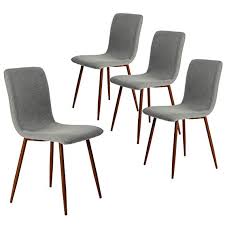 Amazon Com Coavas Set Of 4 Kitchen Dining Chairs Assemble All 4 In 5 Minutes Fabric Cushion Fabric Dining Chairs Side Chairs Dining Side Chair Dining Room