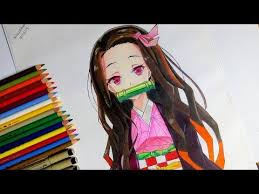 Anime Draw Nezuko Kamado Demon Slayer Step By Step Kimetsu No Yaiba Youtube Anime Drawings Drawings Anime