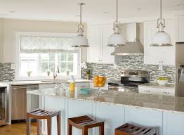 We had ordered 4 blue chairs, and the blue wasn't what we expected. Brown And Blue Kitchen Contemporary Kitchen Erin Glennon Interiors