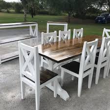 Next Order Done This Beautiful 8ft Table With 8 Chairs And Two Entryway Table Are Going To Brownville Tx Twommorw Outdoor Furniture Sets Chair Dining Chairs