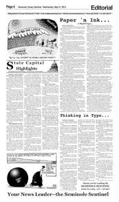 Seminole Sentinel (Seminole, Tex.), Vol. 105, No. 65, Ed. 1 Wednesday, May  21, 2014