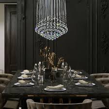 Modern Crystal Chandelier Round Raindrop Ceiling Light In 2020 Modern Crystal Chandelier Ceiling Lights Crystal Ceiling Light