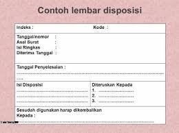 Contoh Lembaran Surat Disposisi Download Kumpulan Gambar