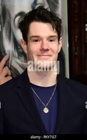 Connor Swindells arriving for the opening night of All About Eve starring  Gillian Anderson and Lily James at the Noel Coward Theatre, central London  Stock Photo