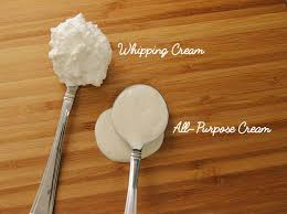 How Is Whipping Cream Different From All Purpose Cream Whipped Cream Baking Secrets Whipping Cream Substitute