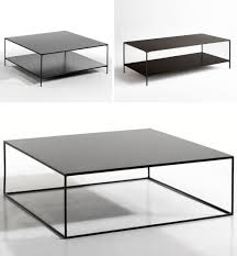 This coffee table rests on thick silver metal legs. Simple Modern Metal Coffee Tables Luvthat