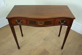 A vintage councill furniture elegant sheraton style round walnut dining table, ca. Sheraton Style Mahogany Writing Console Table Antiques Atlas