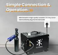 TUXING TXET062 12V Pcp Air Compressor 4500Psi 300Bar High Pressure Pump  Portable